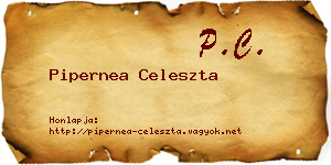 Pipernea Celeszta névjegykártya